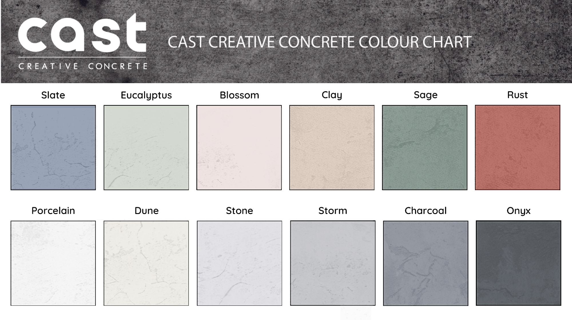 Colour Samples – Cast Creative Concrete