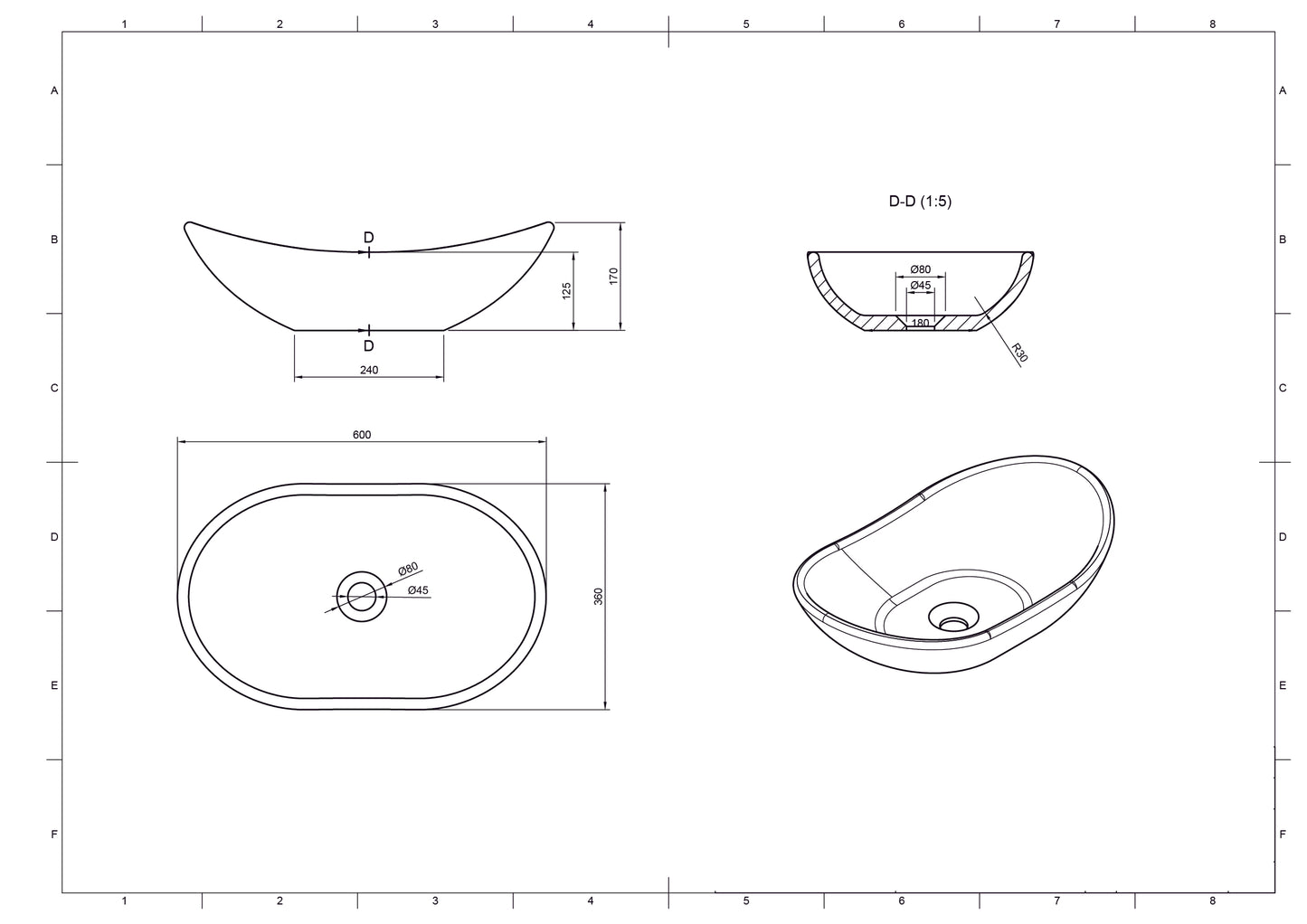 Wave Concrete Basin